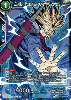 Trunks, Power to Save the Future Card Front