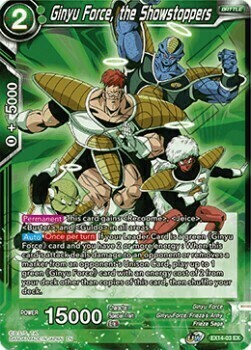 Ginyu Force, the Showstoppers Card Front