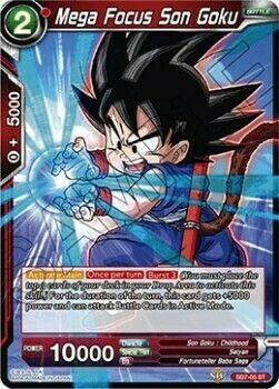 Mega Focus Son Goku Card Front