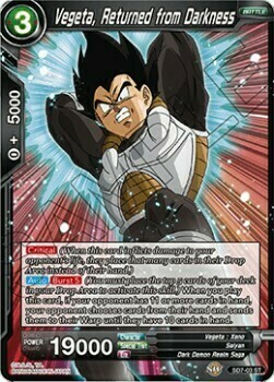 Vegeta, Returned from Darkness Card Front