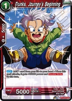 Trunks, Journey's Beginning Card Front