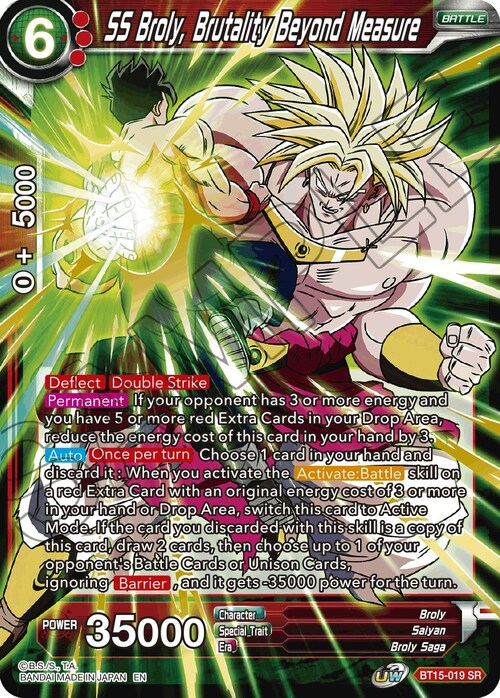 Broly, Brutality Beyond Measure Card Front