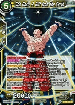 Son Goku, A Gift from the Earth Card Front