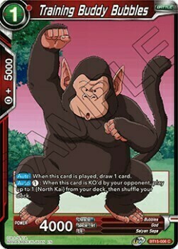 Training Buddy Bubbles Card Front
