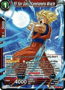 SS Son Goku, Kamehameha Miracle Card Front