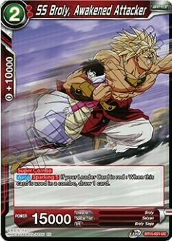 SS Broly, Awakened Attacker Card Front