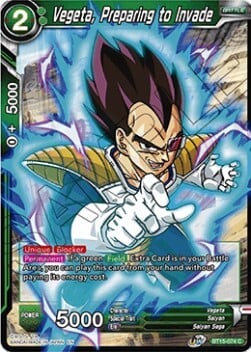 Vegeta, Preparing to Invade Card Front