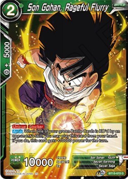 Son Gohan, Rageful Flurry Card Front
