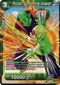 Piccolo, Confronting Invasion Card Front
