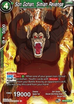 Son Gohan, Simian Revenge Card Front