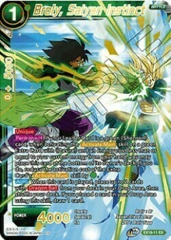 Broly, Saiyan Instinct Card Front