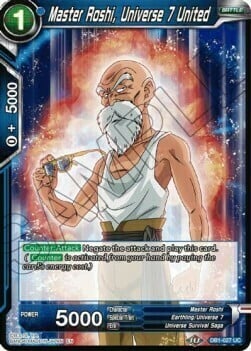 Master Roshi, Universe 7 United Card Front