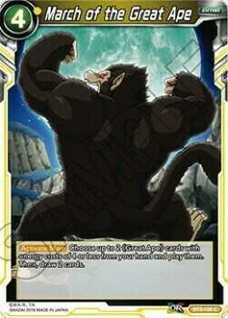 March of the Great Ape Card Front