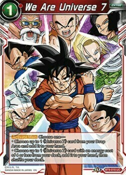 We are Universe 7 Card Front