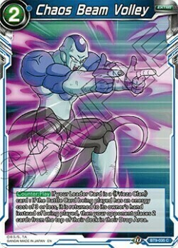 Chaos Beam Volley Card Front