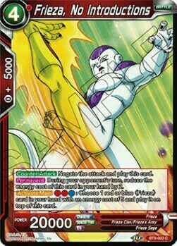 Frieza, No Introductions Card Front