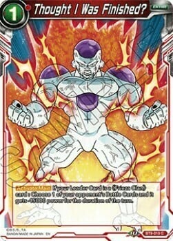 Thought I Was Finished? Card Front