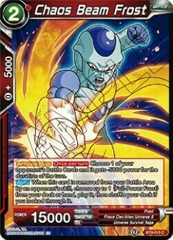 Chaos Beam Frost Card Front