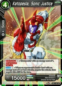 Katopesla, Sonic Justice Card Front