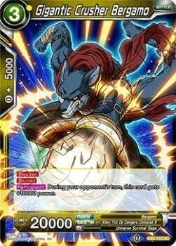 dragon ball super card game bergamo UM1-037 R Heroes Mint SDBH Japan FE DB FGO Gundam Otaku Card Shop Universe Survival Saga Rarity SDBH - UM1-37 - Bergamo