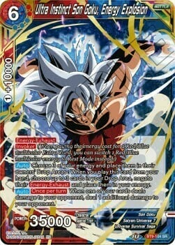 Ultra Instinct Son Goku, Energy Explosion Frente