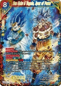 Son Goku & Vegeta, Apex of Power Card Front
