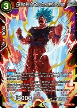 SSB Kaio-Ken Son Goku, Concentrated Destruction Card Front