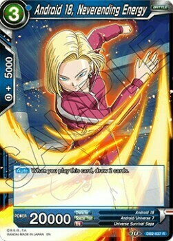 Android 18, Neverending Energy Card Front