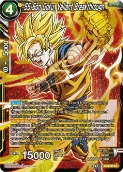 SS Son Goku, Valiant Breakthrough Card Front