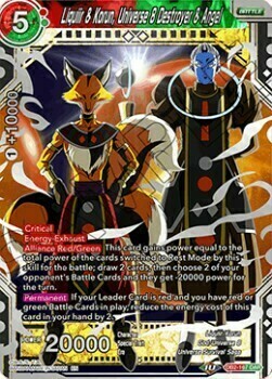 Liquiir & Korun, Universe 8 Destroyer & Angel Card Front