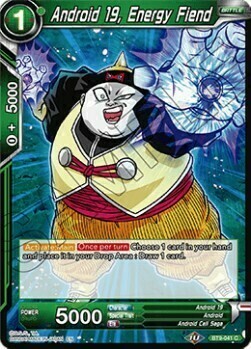 Android 19, Energy Fiend Card Front