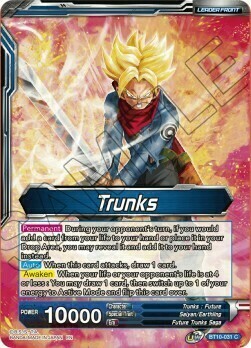 Trunks // SS2 Trunks, Envoy of Justice Card Front
