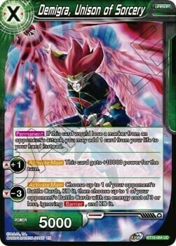 Demigra, Unison of Sorcery Card Front