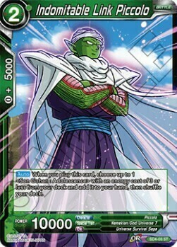 Indomitable Link Piccolo Card Front