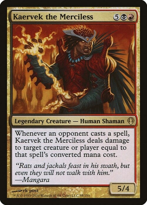 Kaervek the Merciless Card Front