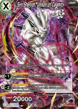 Syn Shenron, Unison of Calamity Card Front