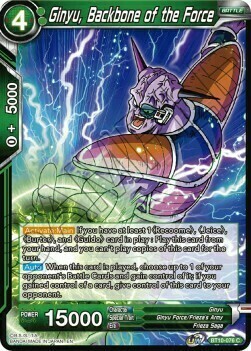 Ginyu, Backbone of the Force Card Front