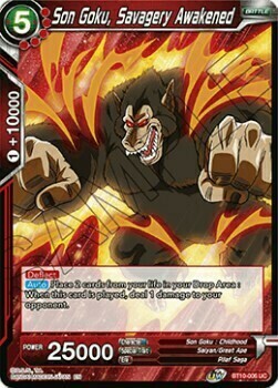 Son Goku, Savagery Awakened Card Front