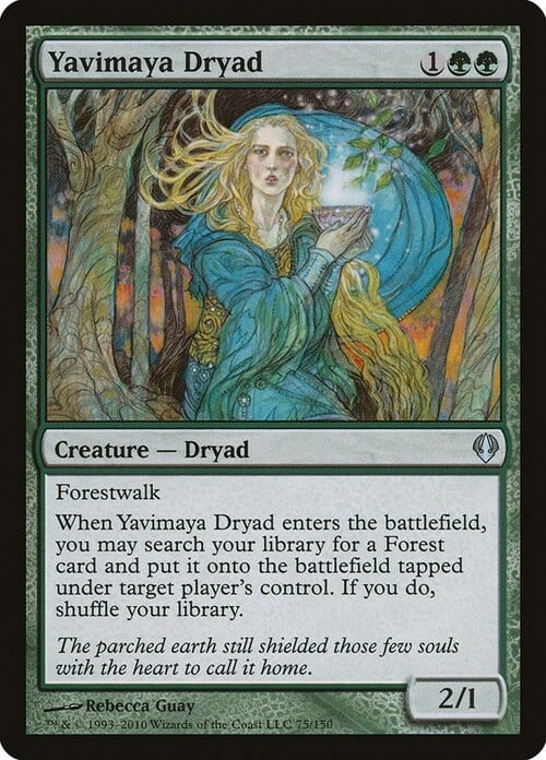 Yavimaya Dryad Card Front