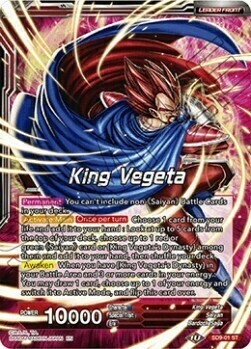 King Vegeta // King Vegeta, Leader of the Saiyans Card Front