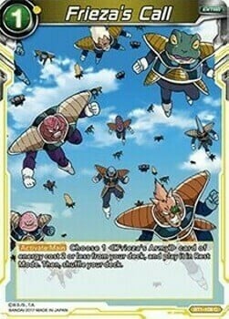 Frieza's Call Card Front