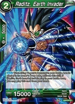 Raditz, Earth Invader Card Front