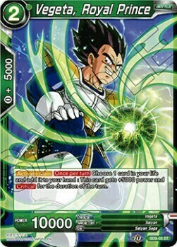 Vegeta, Royal Prince Card Front