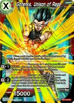 Gotenks, Unison of Rage Card Front