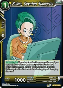 Bulma, Devoted Supporter Card Front