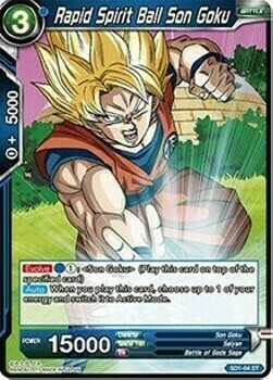 Rapid Spirit Ball Son Goku Card Front