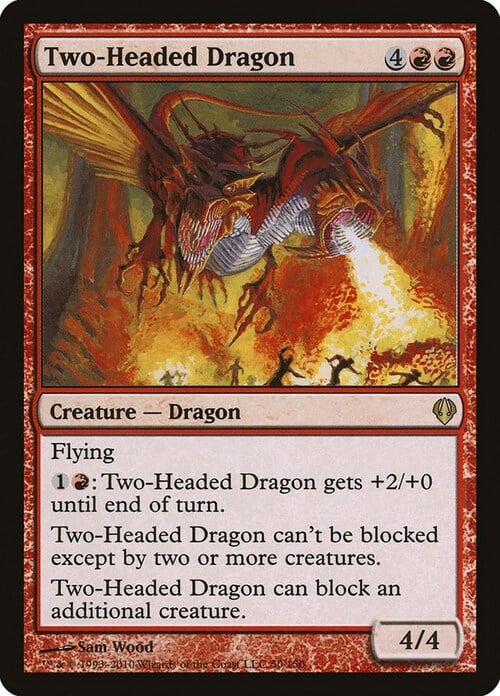 Drago a Due Teste Card Front