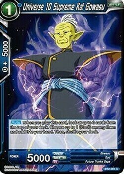 Universe 10 Supreme Kai Gowasu Card Front