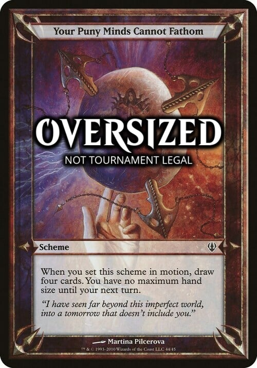 Your Puny Minds Cannot Fathom Card Front