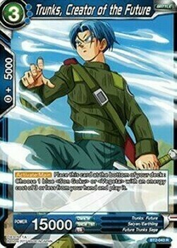Trunks, Creator of the Future Card Front